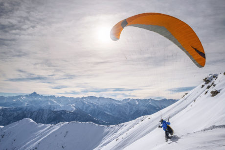 Winterurlaub in Wagrain, Paragleiten